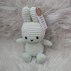 Bon Ton Toys Miffy Bunny Rabbit 7" Corduroy Green Plush